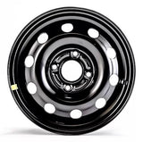 RINES DE ACERO   FORD KA 14X5.5   COLOR NEGRO MATE HUECO DEC OVALADOS