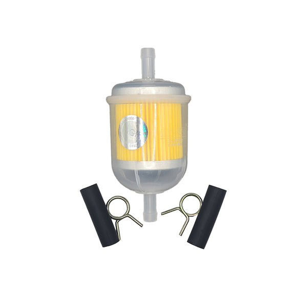 FILTRO GASOLINA UNIVERSAL (PLASTICO) CON ACCESORIOS  FORD  CHEVROLET  CHRYSLER